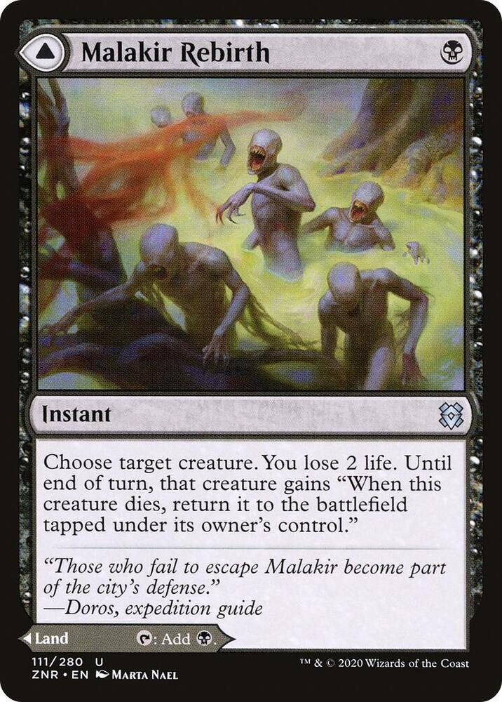 Malakir Rebirth 111 card from Zendikar Rising