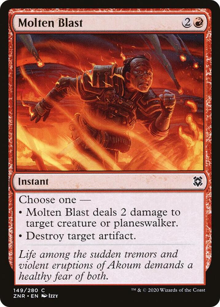 Molten Blast 149 card from Zendikar Rising
