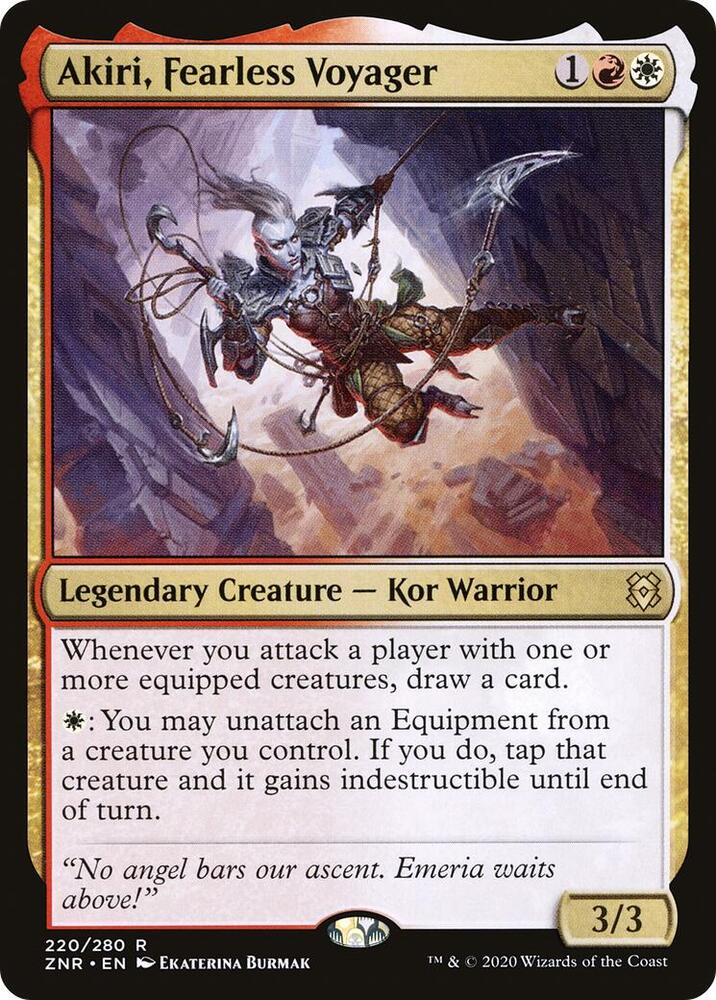 Akiri, Fearless Voyager 220 card from Zendikar Rising
