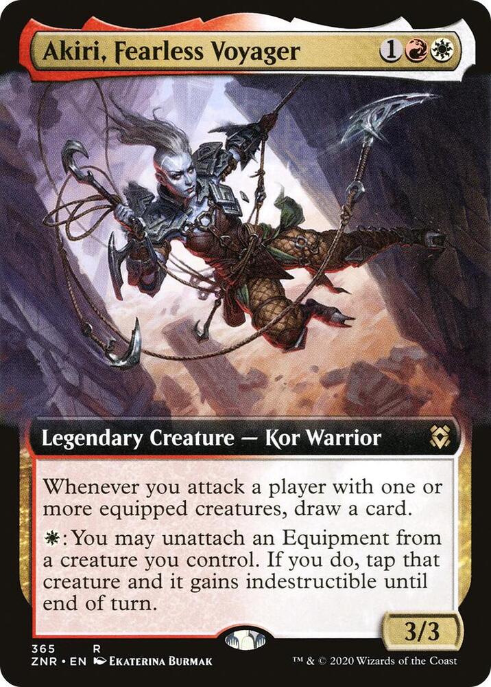Akiri, Fearless Voyager (Extended Art) 365 card from Zendikar Rising