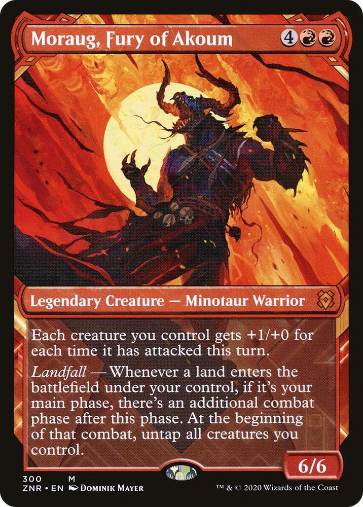 Moraug, Fury of Akoum (Showcase) 300 card from Zendikar Rising