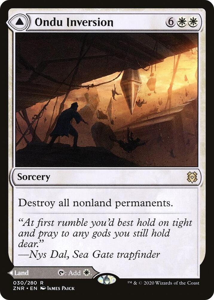 Ondu Inversion 30 card from Zendikar Rising