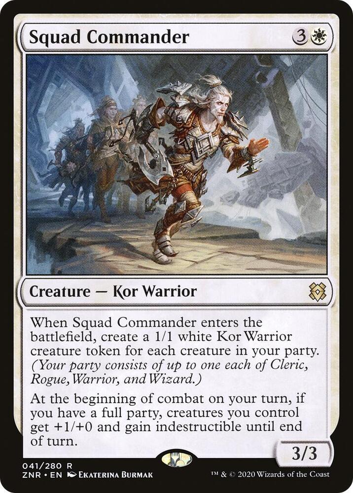Squad Commander 41 card from Zendikar Rising