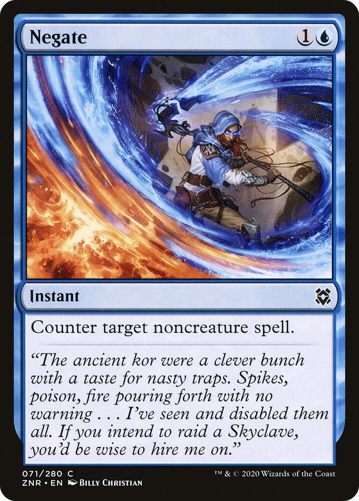 Negate 71 card from Zendikar Rising