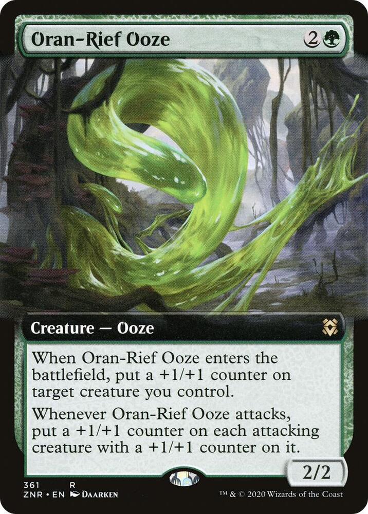 Oran-Rief Ooze (Extended Art) 361 card from Zendikar Rising