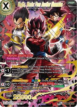 Vegito, Warrior From Another Dimension BT11-154 card from Vermilion Bloodline
