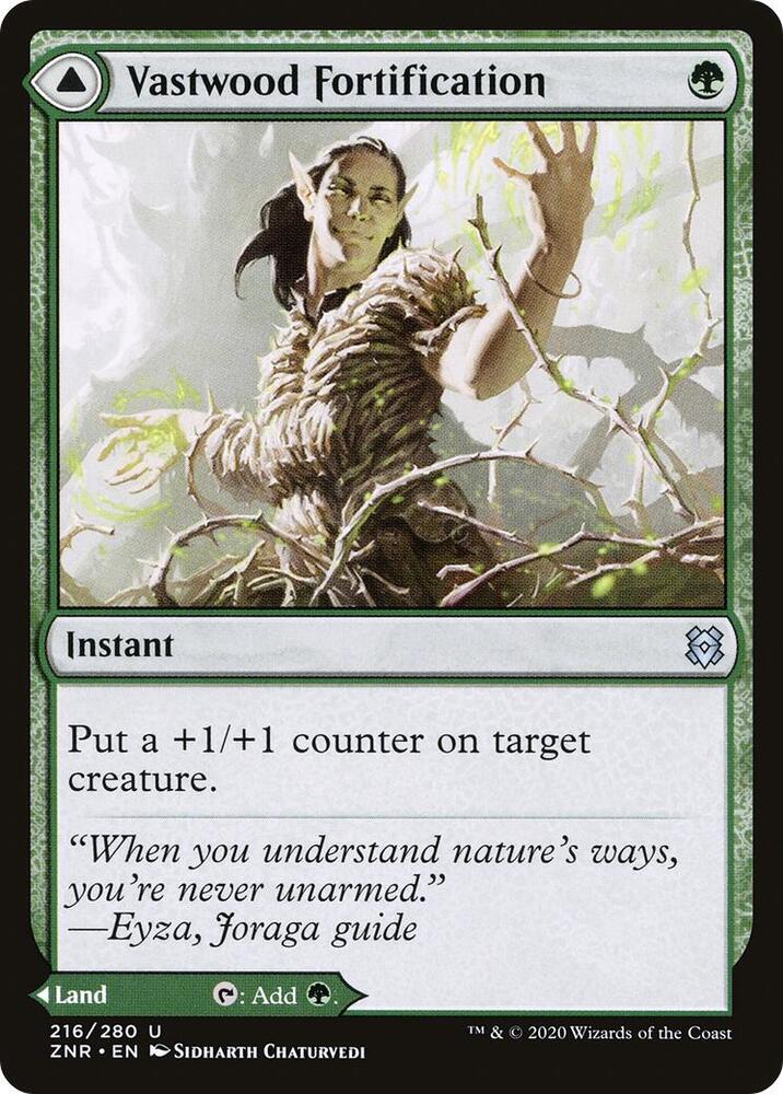 Vastwood Fortification 216 card from Zendikar Rising