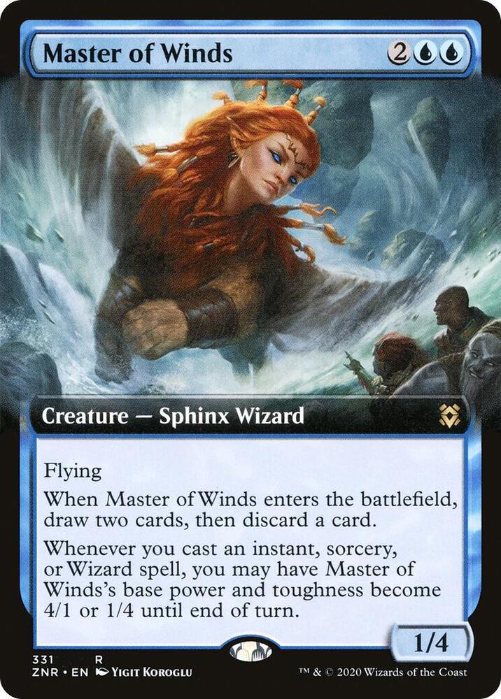 Master of Winds (Extended Art) 331 card from Zendikar Rising