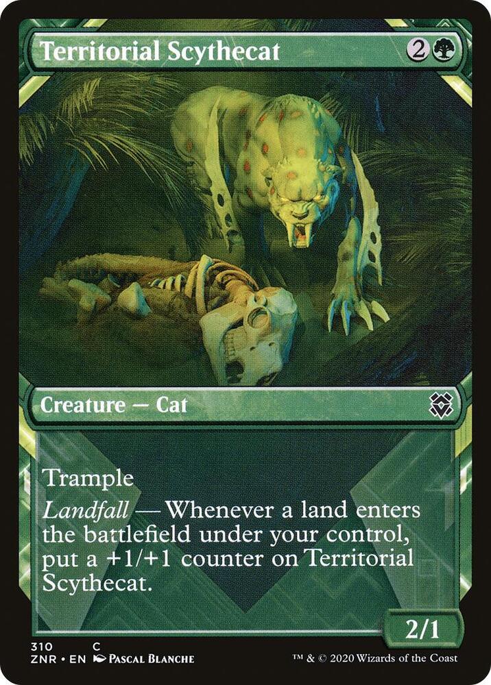 Territorial Scythecat (Showcase) 310 card from Zendikar Rising