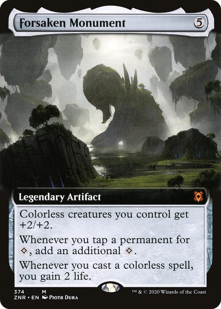 Forsaken Monument (Extended Art) 374 card from Zendikar Rising