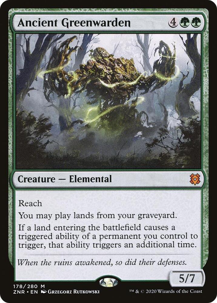 Ancient Greenwarden 178 card from Zendikar Rising