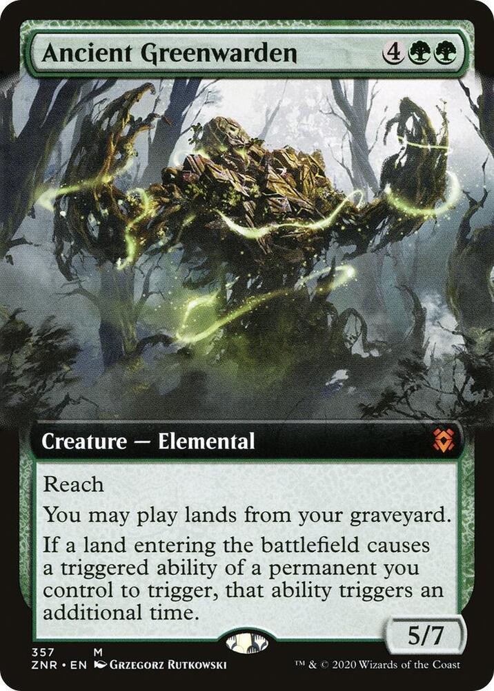 Ancient Greenwarden (Extended Art) 357 card from Zendikar Rising