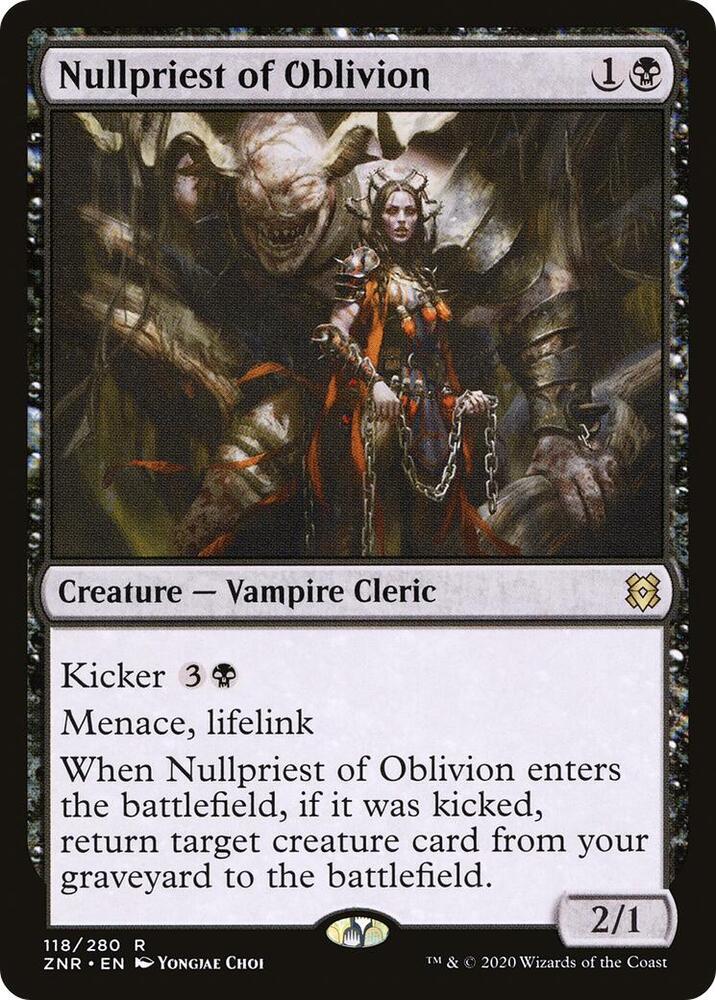 Nullpriest of Oblivion 118 card from Zendikar Rising