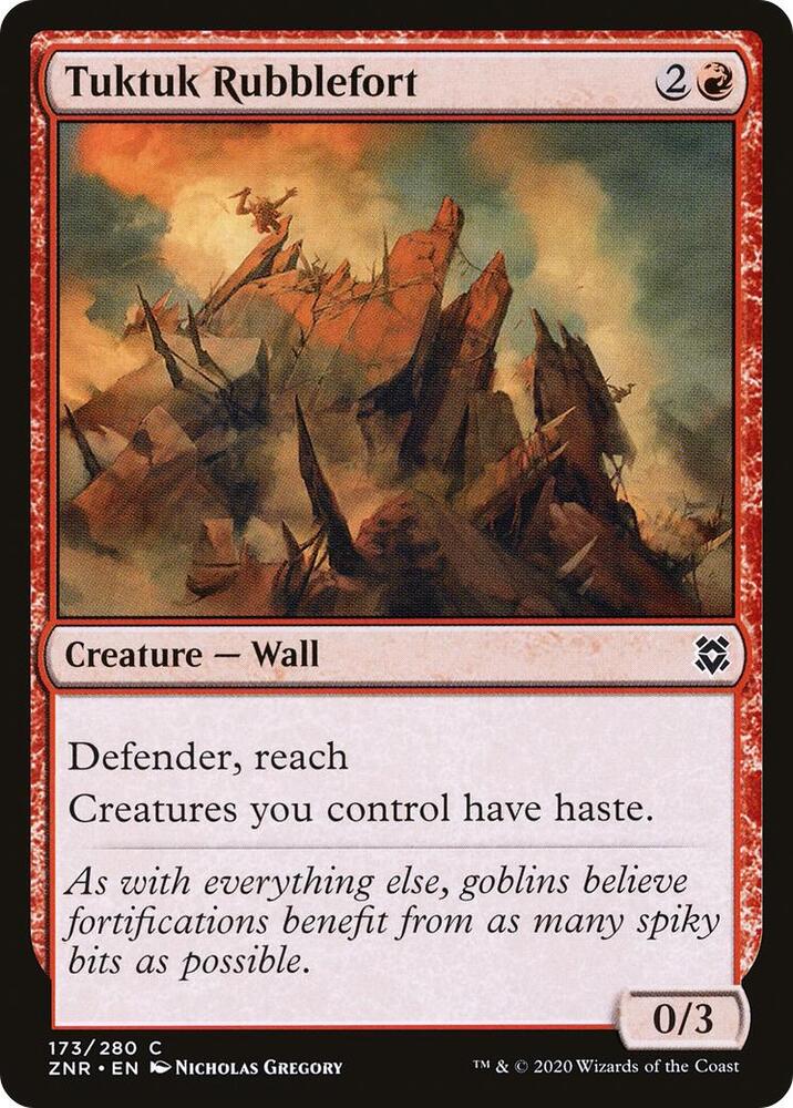 Tuktuk Rubblefort 173 card from Zendikar Rising