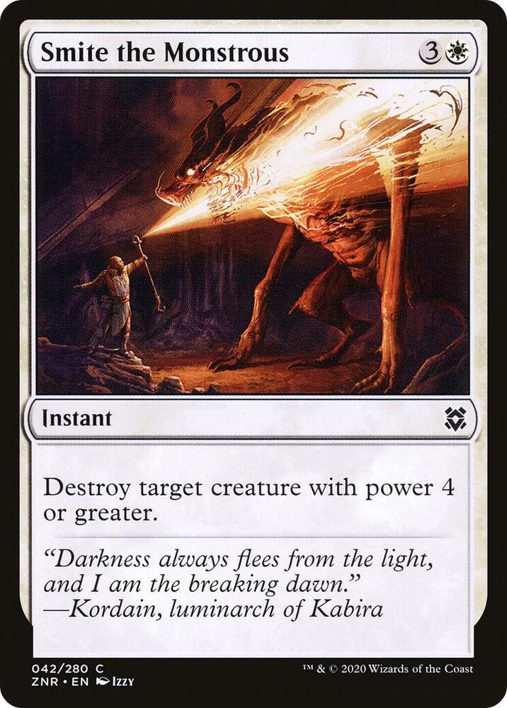 Smite the Monstrous 42 card from Zendikar Rising