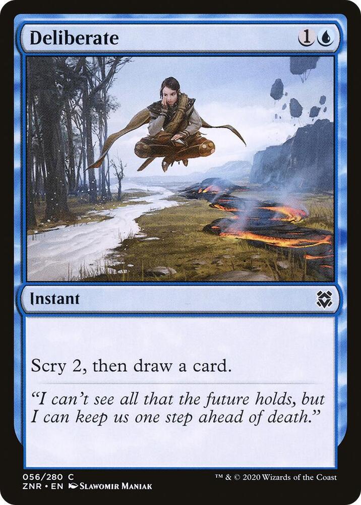 Deliberate 56 card from Zendikar Rising