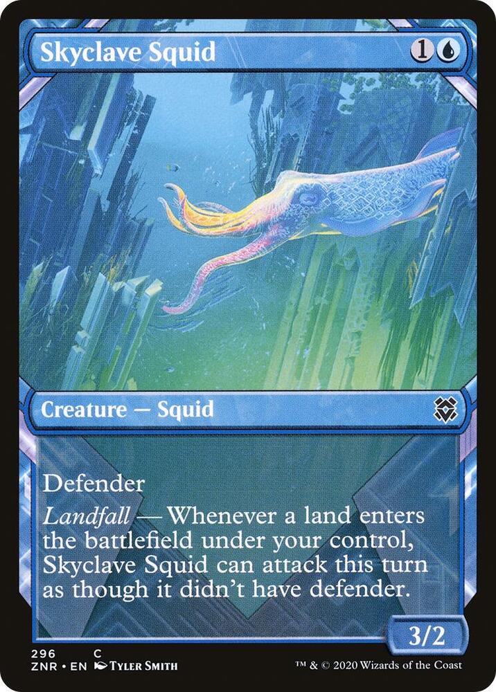Skyclave Squid (Showcase) 296 card from Zendikar Rising