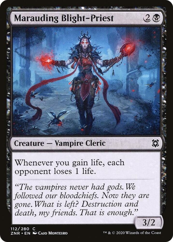 Marauding Blight-Priest 112 card from Zendikar Rising