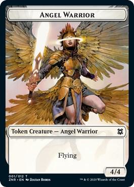 Angel Warrior Token 1 card from Zendikar Rising