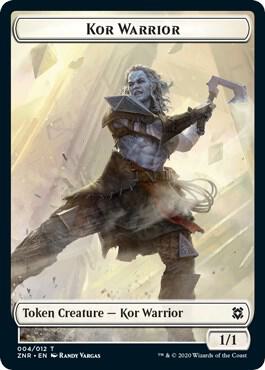 Kor Warrior Token 4 card from Zendikar Rising