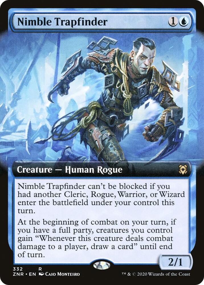 Nimble Trapfinder (Extended Art) 332 card from Zendikar Rising