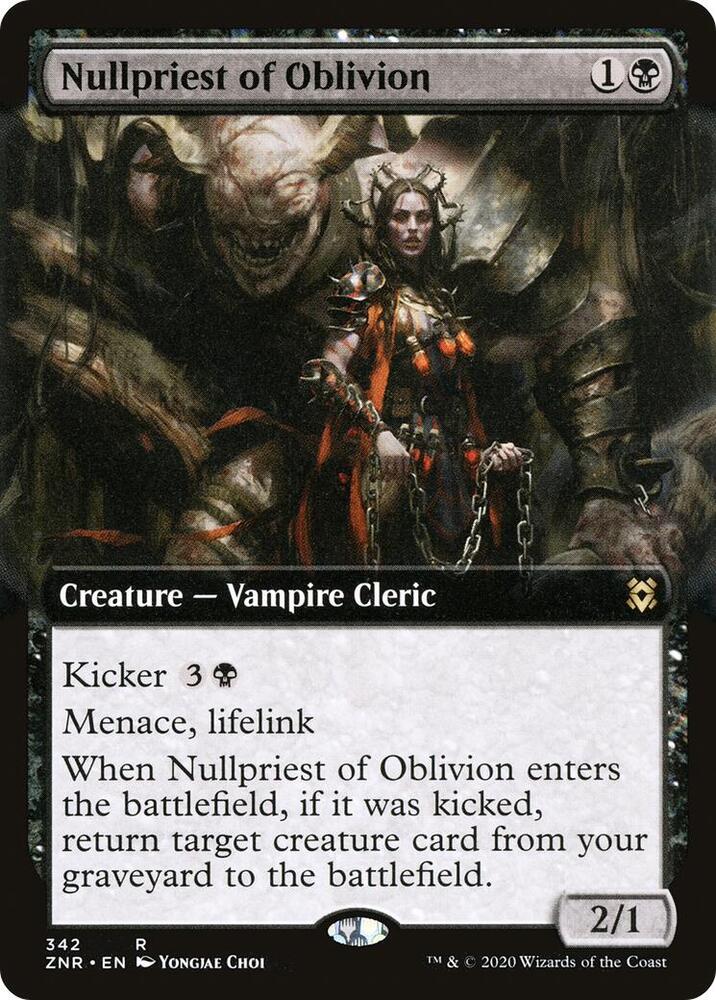 Nullpriest of Oblivion (Extended Art) 342 card from Zendikar Rising