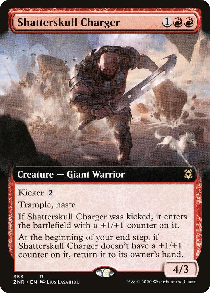 Shatterskull Charger (Extended Art) 353 card from Zendikar Rising