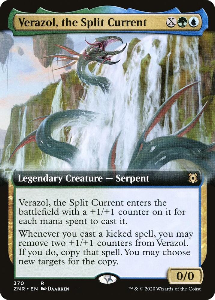 Verazol, the Split Current (Extended Art) 370 card from Zendikar Rising