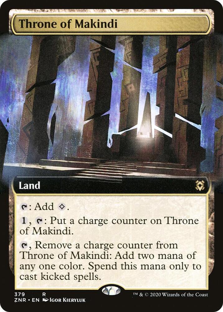 Throne of Makindi (Extended Art) 379 card from Zendikar Rising