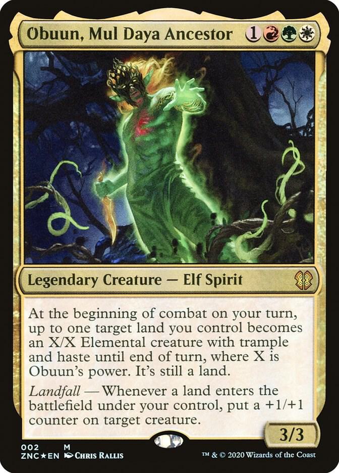 Obuun, Mul Daya Ancestor 2 card from Commander: Zendikar Rising