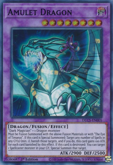 Amulet Dragon (Purple) DLCS-EN005 card from Dragons of Legend: The Complete Series