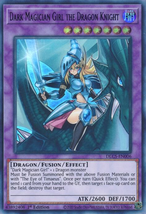Dark Magician Girl the Dragon Knight (Purple) DLCS-EN006 card from Dragons of Legend: The Complete Series