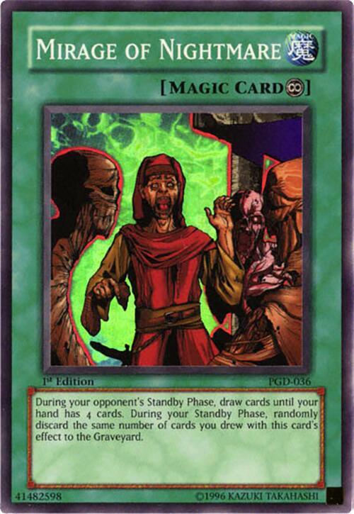 Mirage of Nightmare PGD-036 card from Pharaonic Guardian