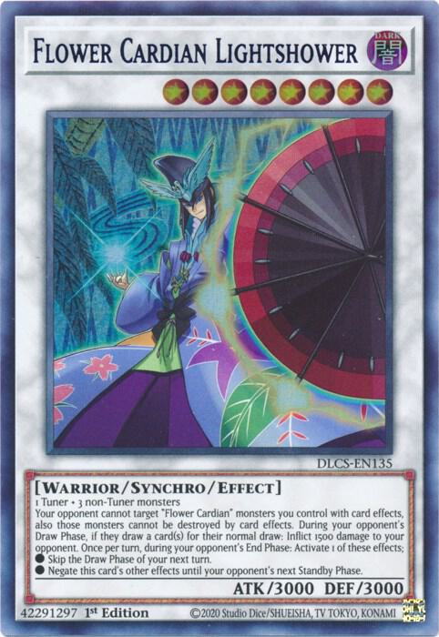 Flower Cardian Lightshower (Blue) DLCS-EN135 card from Dragons of Legend: The Complete Series