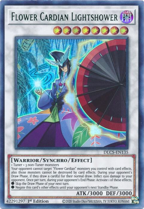 Flower Cardian Lightshower (Green) DLCS-EN135 card from Dragons of Legend: The Complete Series