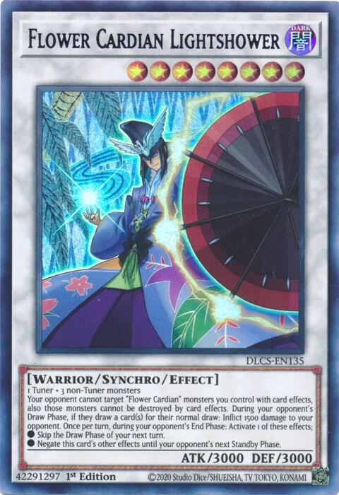 Flower Cardian Lightshower (Purple) DLCS-EN135 card from Dragons of Legend: The Complete Series