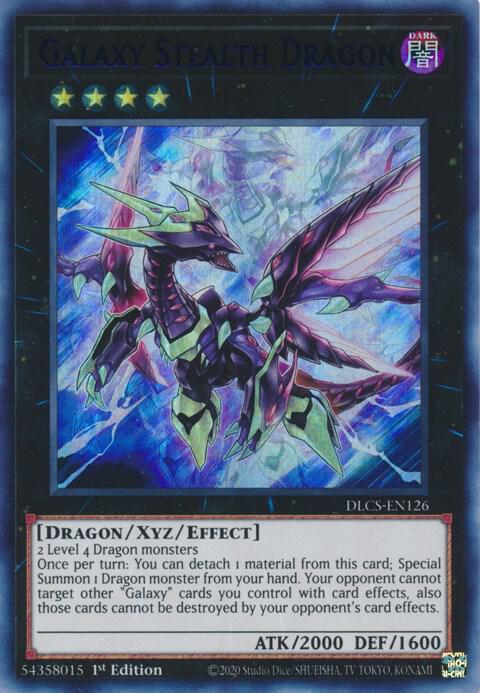 Galaxy Stealth Dragon (Green) DLCS-EN126 card from Dragons of Legend: The Complete Series