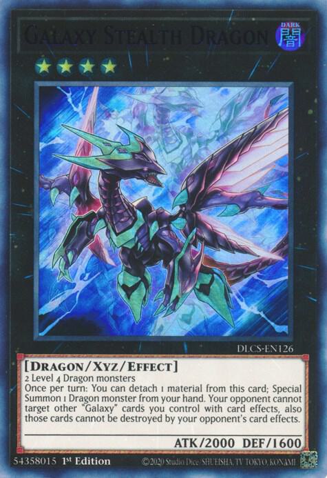 Galaxy Stealth Dragon (Purple) DLCS-EN126 card from Dragons of Legend: The Complete Series
