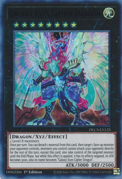 Galaxy-Eyes Cipher Dragon (Purple) DLCS-EN125 card from Dragons of Legend: The Complete Series