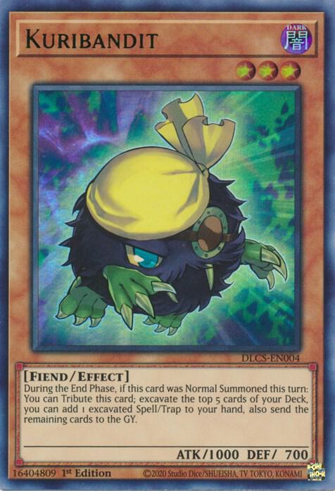 Kuribandit (Green) DLCS-EN004 card from Dragons of Legend: The Complete Series