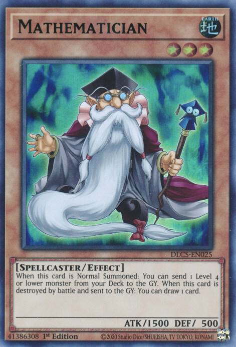 Mathematician (Green) DLCS-EN025 card from Dragons of Legend: The Complete Series