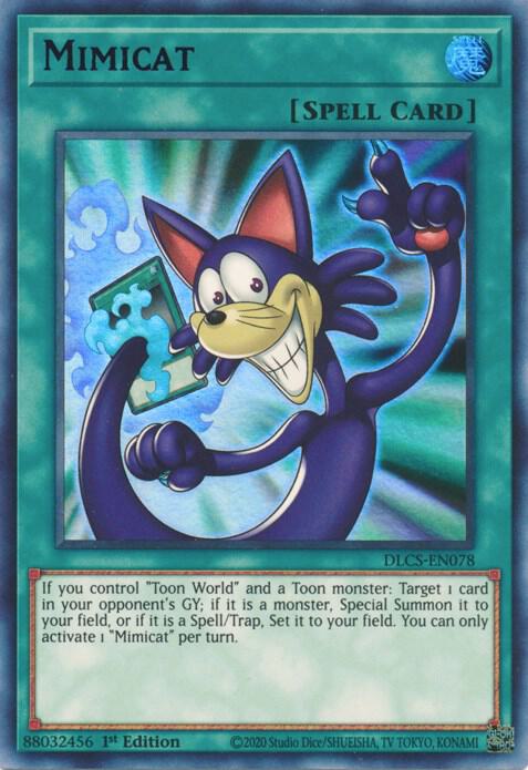 Mimicat (Purple) DLCS-EN078 card from Dragons of Legend: The Complete Series