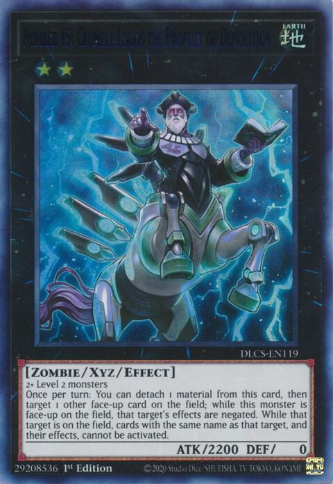 Number 45: Crumble Logos the Prophet of Demolition (Blue) DLCS-EN119 card from Dragons of Legend: The Complete Series