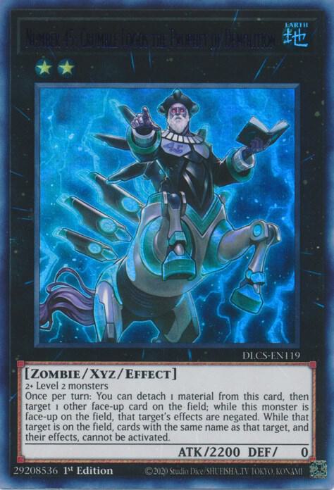 Number 45: Crumble Logos the Prophet of Demolition (Purple) DLCS-EN119 card from Dragons of Legend: The Complete Series