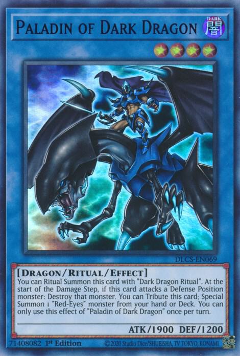 Paladin of Dark Dragon (Purple) DLCS-EN069 card from Dragons of Legend: The Complete Series