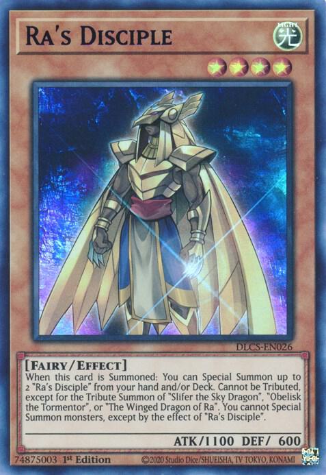 Ra's Disciple (Blue) DLCS-EN026 card from Dragons of Legend: The Complete Series