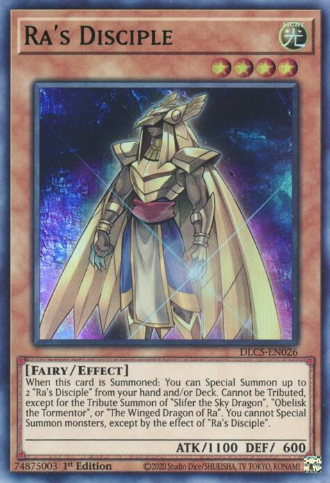 Ra's Disciple (Green) DLCS-EN026 card from Dragons of Legend: The Complete Series
