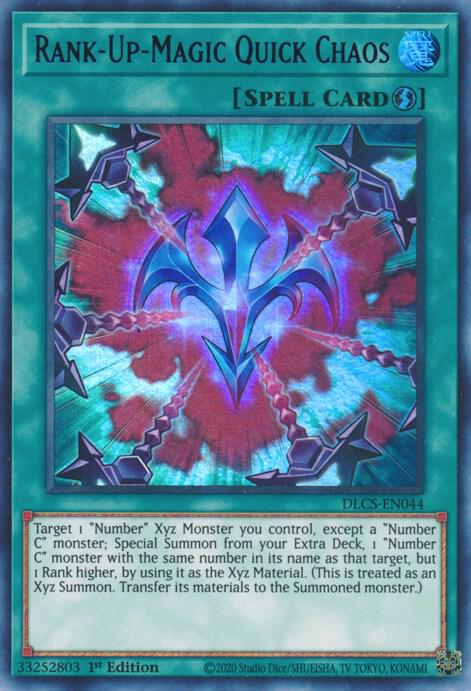 Rank-Up-Magic Quick Chaos (Blue) DLCS-EN044 card from Dragons of Legend: The Complete Series