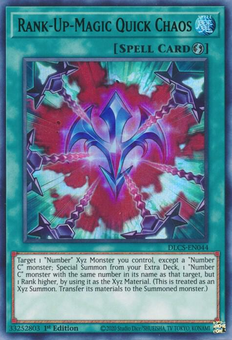 Rank-Up-Magic Quick Chaos (Green) DLCS-EN044 card from Dragons of Legend: The Complete Series