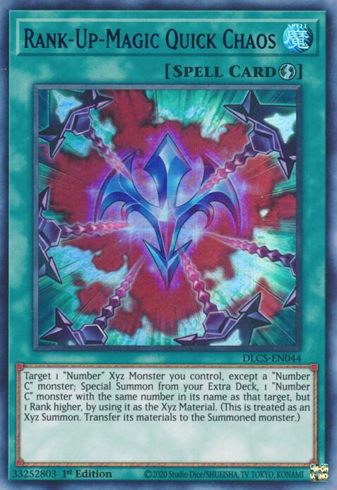 Rank-Up-Magic Quick Chaos (Purple) DLCS-EN044 card from Dragons of Legend: The Complete Series